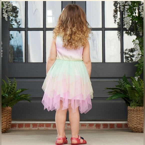 4T Toddler Rainbow Fairy Hem Tutu Dress-NWT - Picture 2 of 9